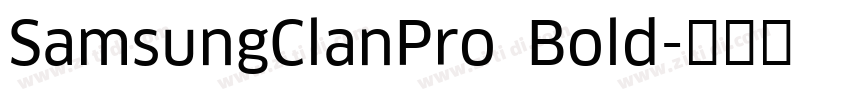 SamsungClanPro Bold字体转换